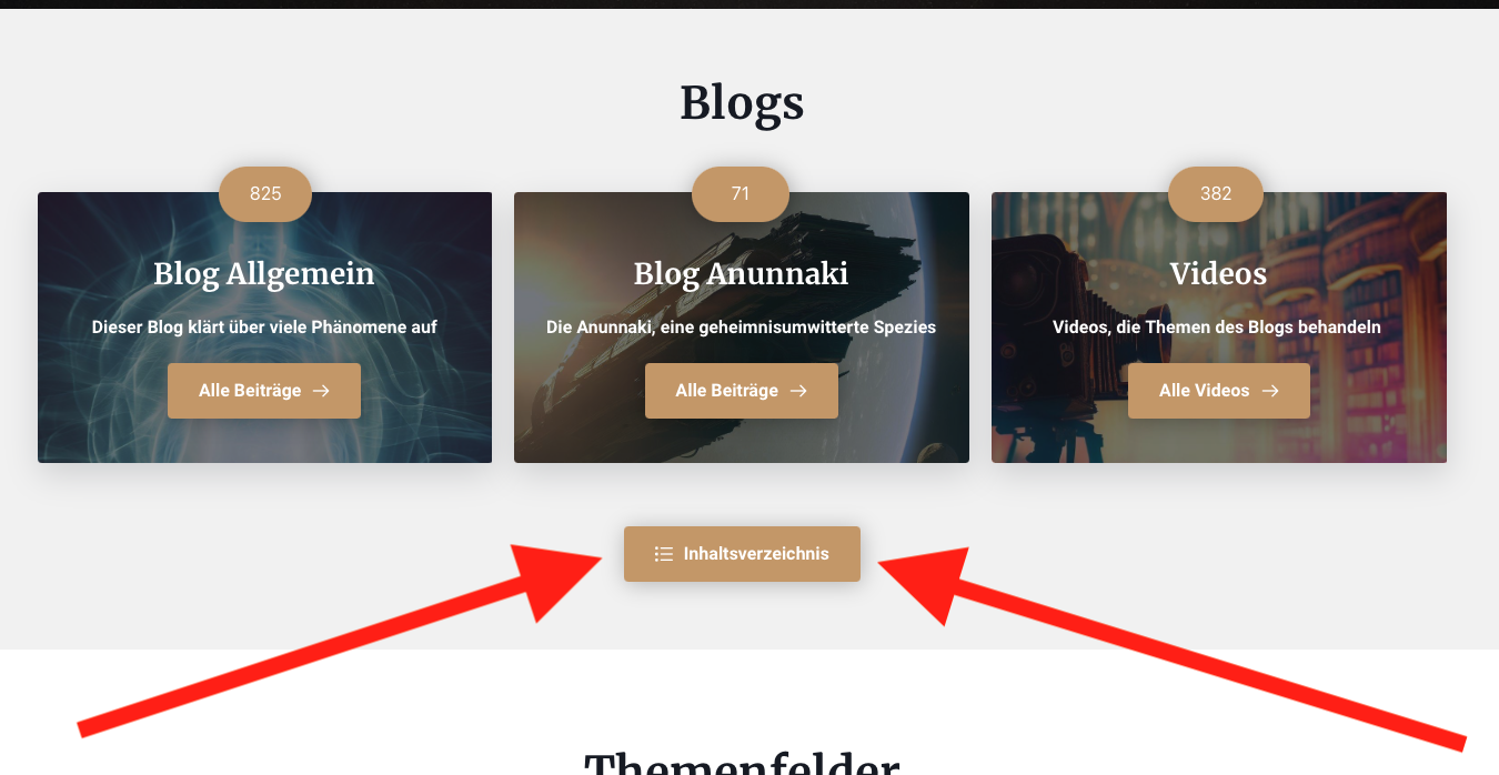 Neu – Ein Inhaltsverzeichnis der Blogeinträge